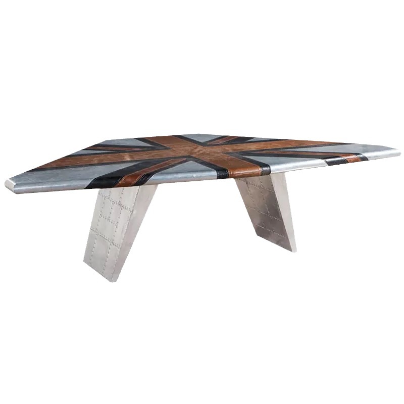 Home Office Industrial Design - Kimbally's luxurious industrial aluminum desk is