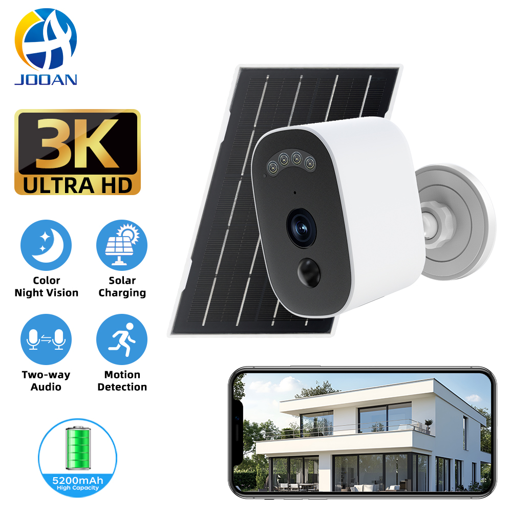 Home Office Zoom - Jooan 3K HD Solar Security Camera