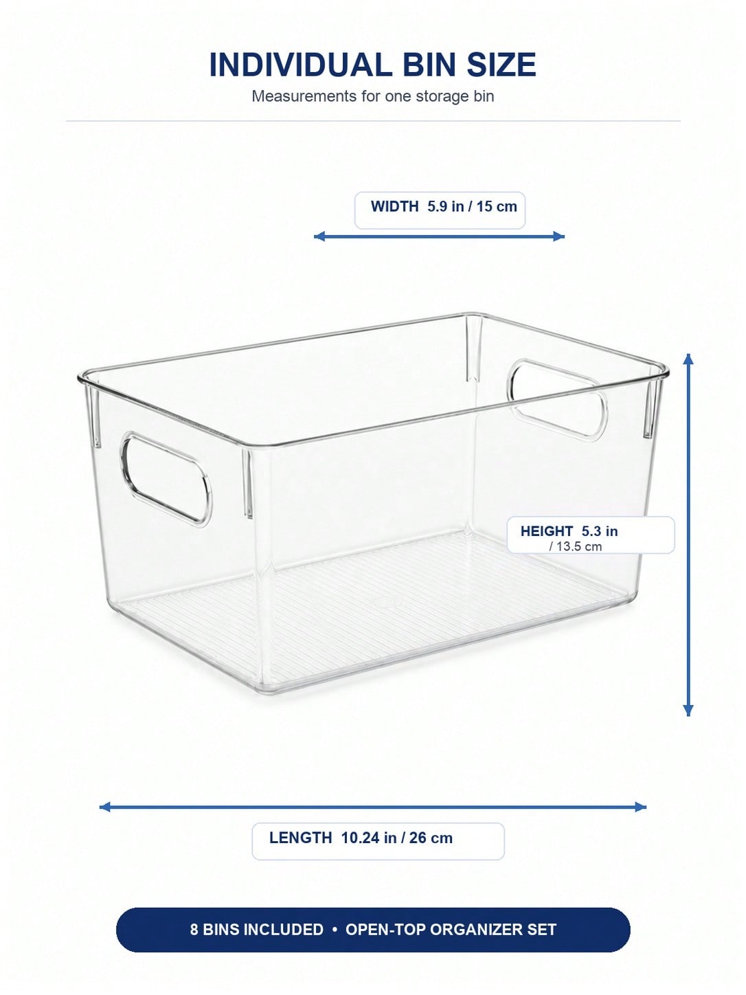 8-Pack Clear Storage Bins with - Home Office Organization ulasan dan harga