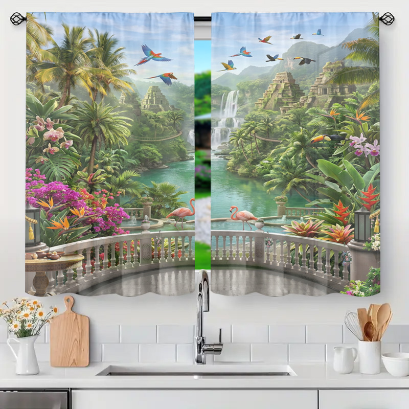 Vibrant Tropical Jungle Waterf - Home Office Bali ulasan dan harga