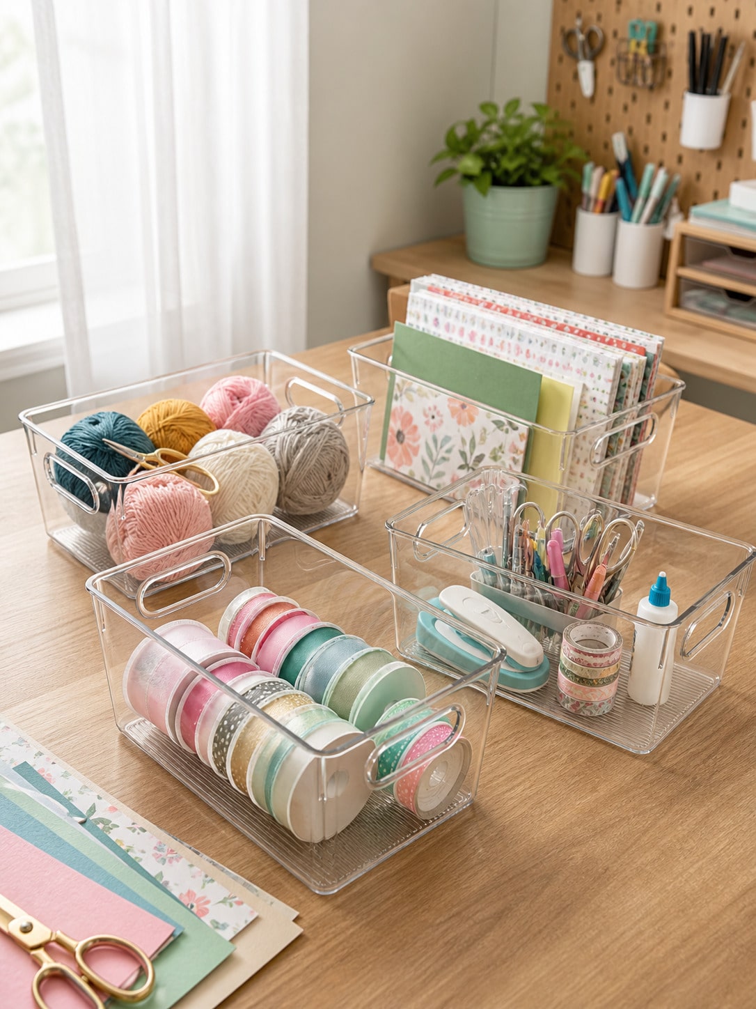 12-Pack Clear Storage Bins wit - Home Office Organization ulasan dan harga