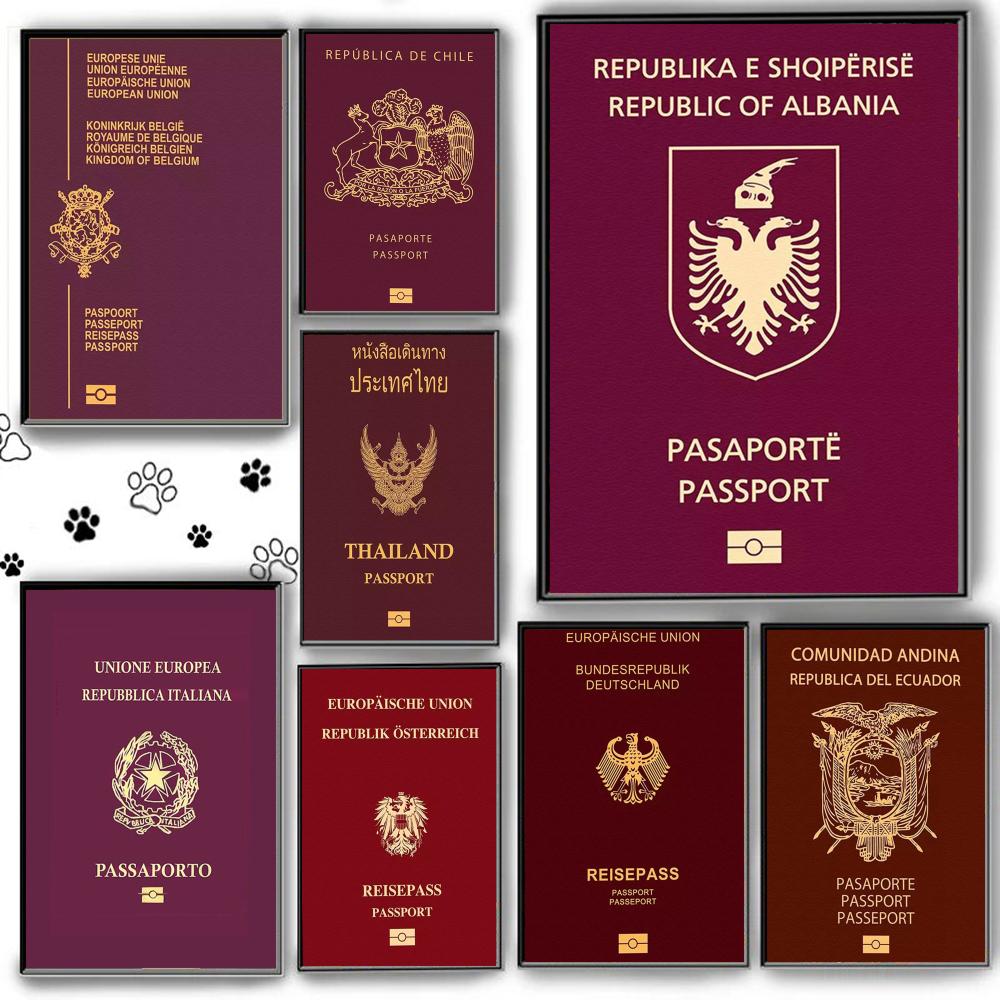 Red-background Passports Poste - Home Office For Passport ulasan dan harga