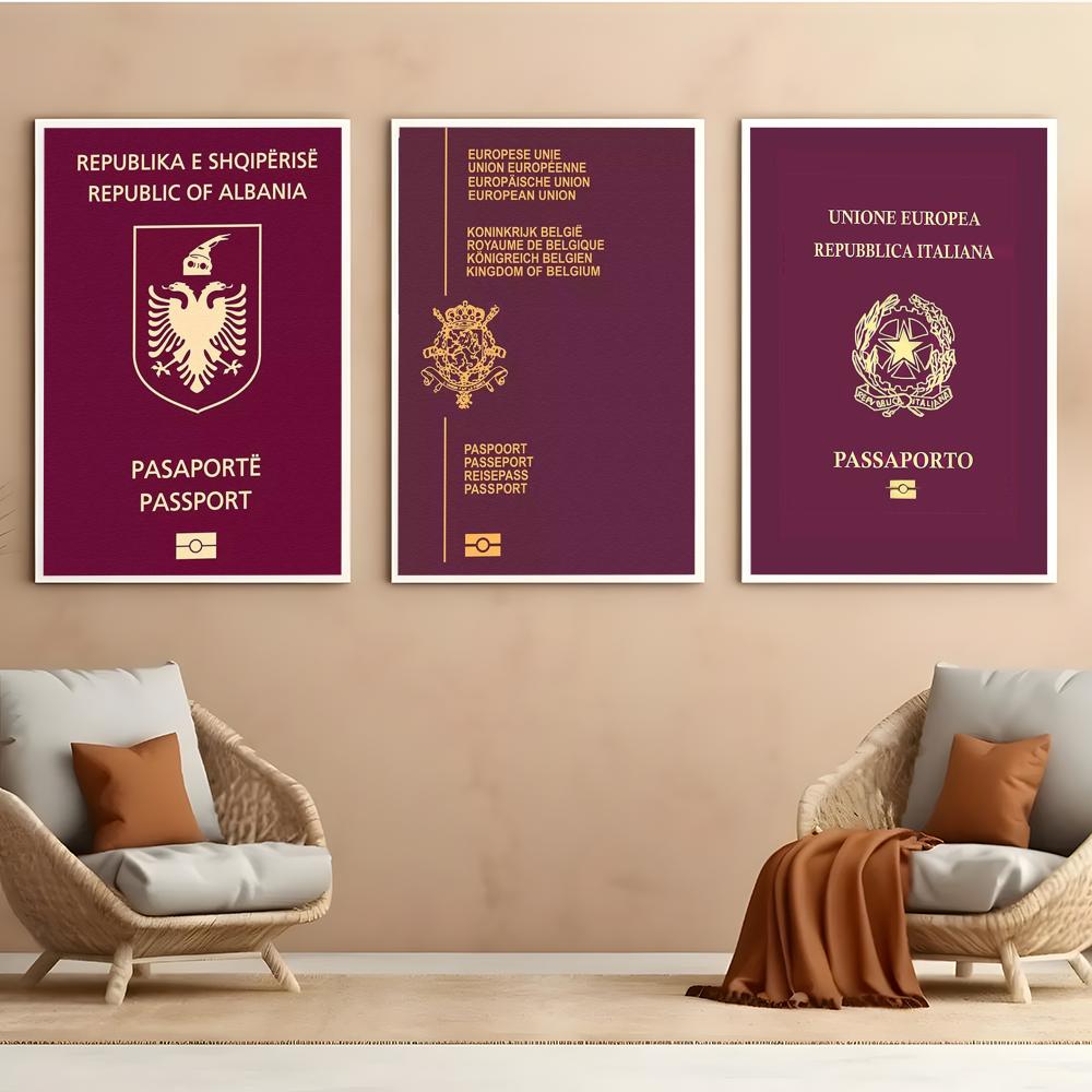 Red-background Passports Poste - Home Office For Passport ulasan dan harga
