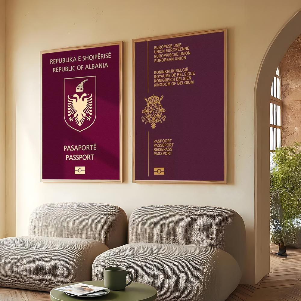 Red-background Passports Poste - Home Office For Passport ulasan dan harga