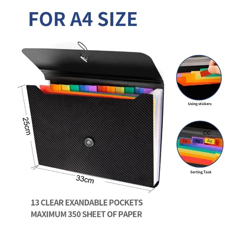 13 Pockets Expanding File Fold - Home Office Travel Document ulasan dan harga