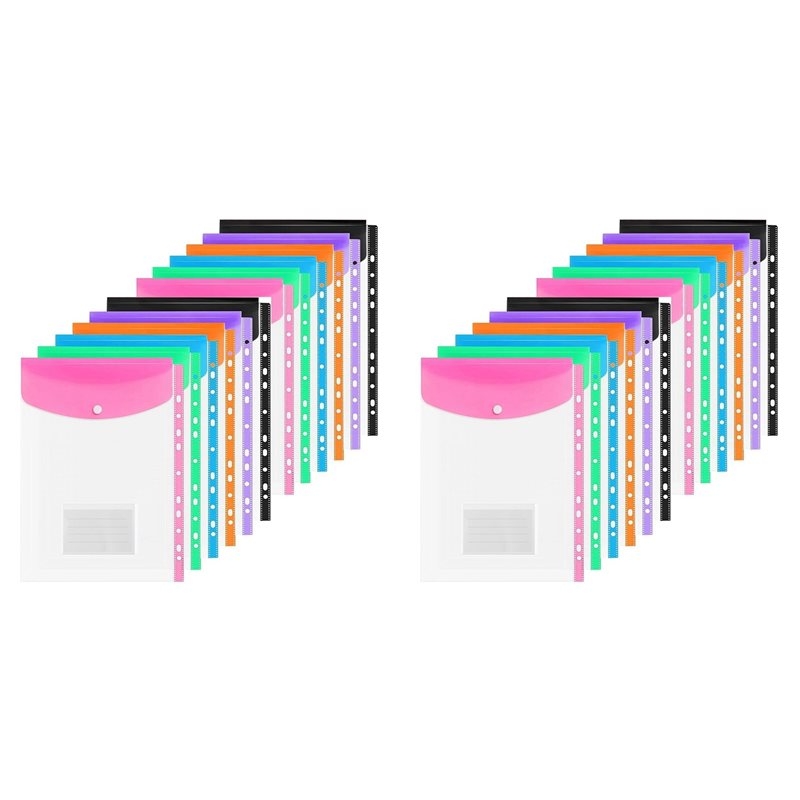 ABRI-A4 Plastic Wallets, 24 Pa - Home Office Travel Document ulasan dan harga