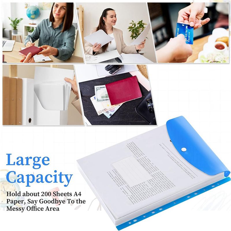 ABRI-A4 Plastic Wallets, 24 Pa - Home Office Travel Document ulasan dan harga