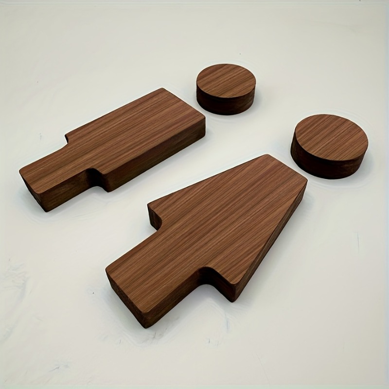 2PCS Wooden Bathroom Sign for  - Home Or Office Use ulasan dan harga