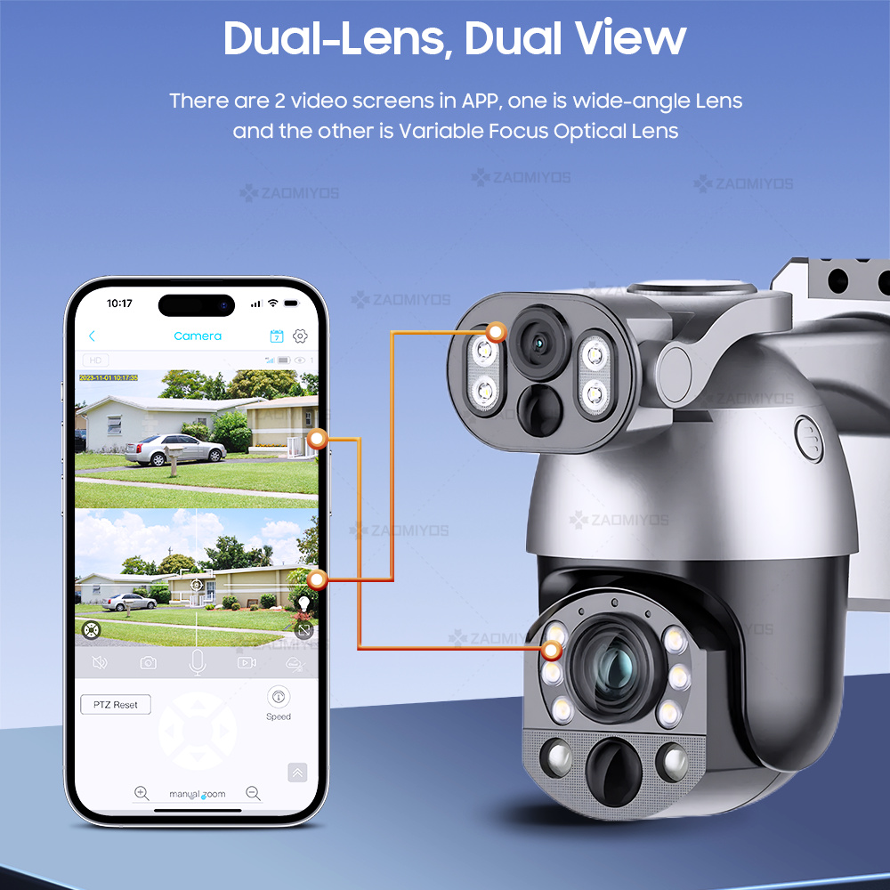 4K 50X ZOOM 10MP Solar Camera  - Home Office Zoom ulasan dan harga
