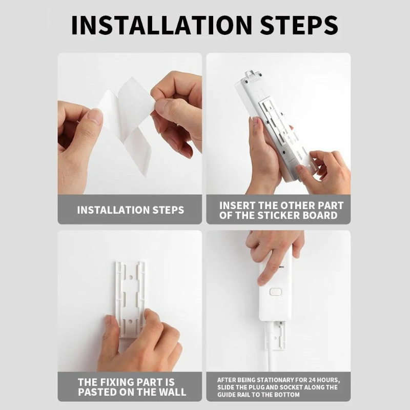 Self-Adhesive Power Socket Str - Home Office Kitchen ulasan dan harga