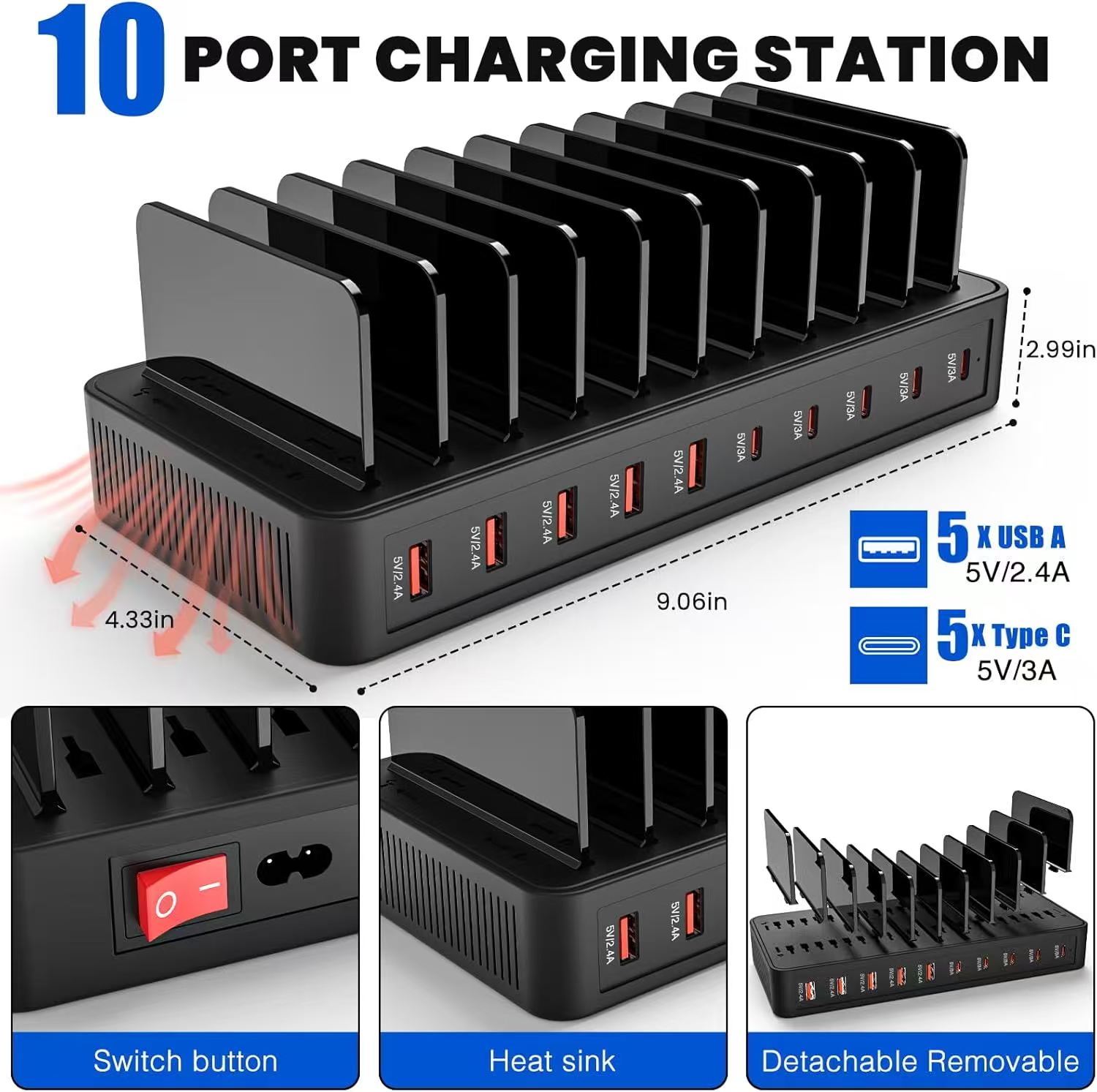 100W Multi-Functional Charger  - Home Office Vivo ulasan dan harga