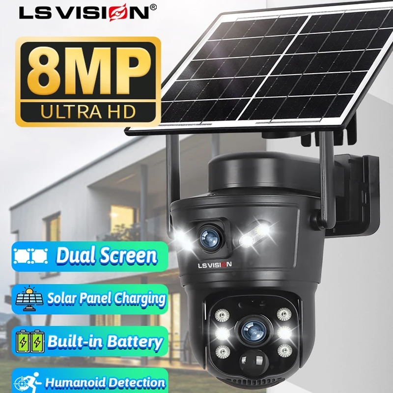 LS VISION 8MP 4G Solar Camera  - Home Office Zoom ulasan dan harga