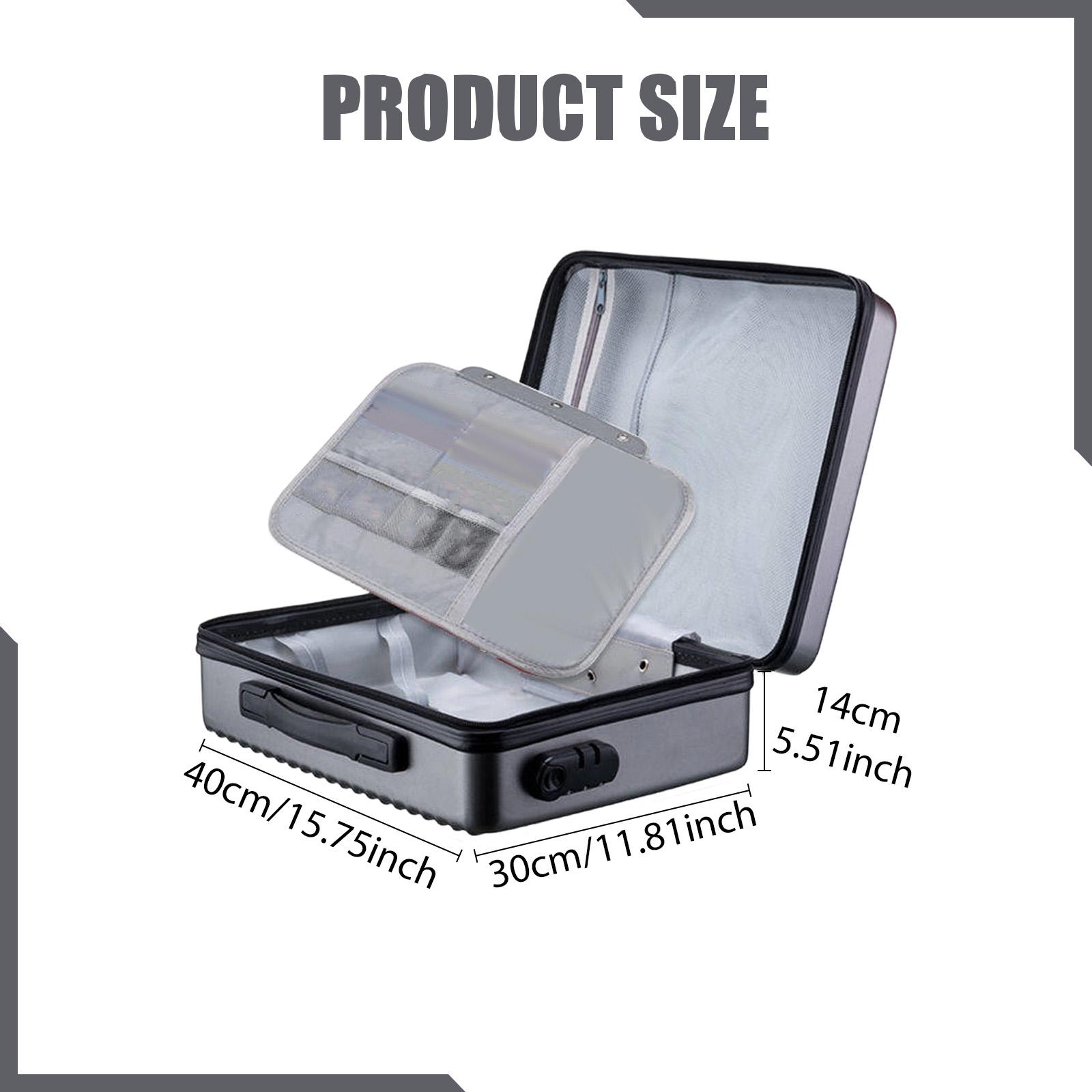 Fireproof Document Box Briefca - Home Office Travel Document ulasan dan harga