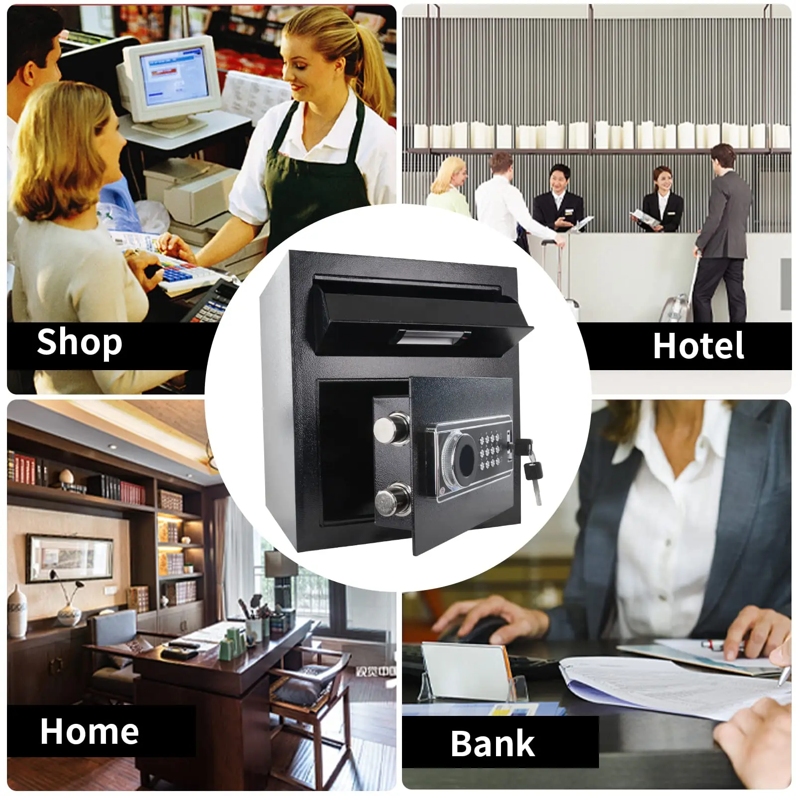 -Security Safe Box with Digita - Home Office For Passport ulasan dan harga