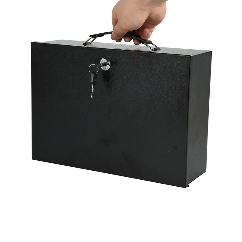 Locked iron box Cash box Docum - Home Office For Passport ulasan dan harga