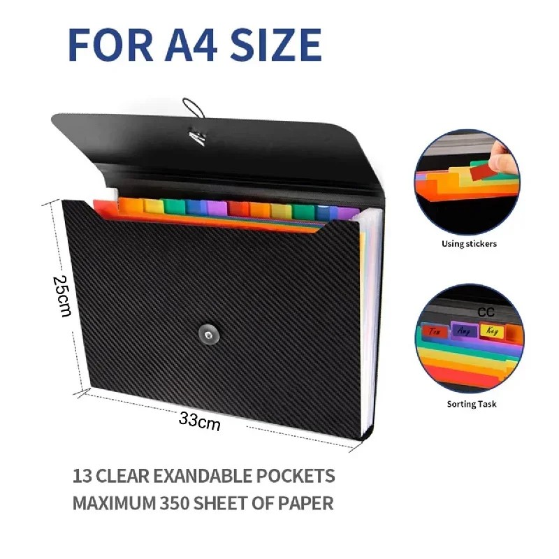 13 pockets expanding file fold - Home Office Travel Document ulasan dan harga