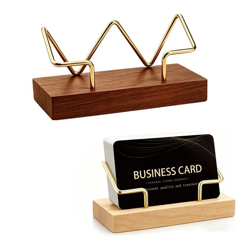 【A8】Wooden Business Card Holde - Home Or Office Use ulasan dan harga