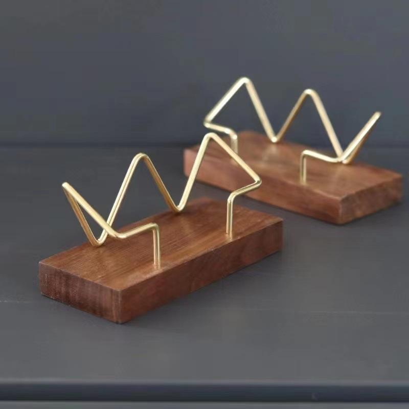 【A8】Wooden Business Card Holde - Home Or Office Use ulasan dan harga