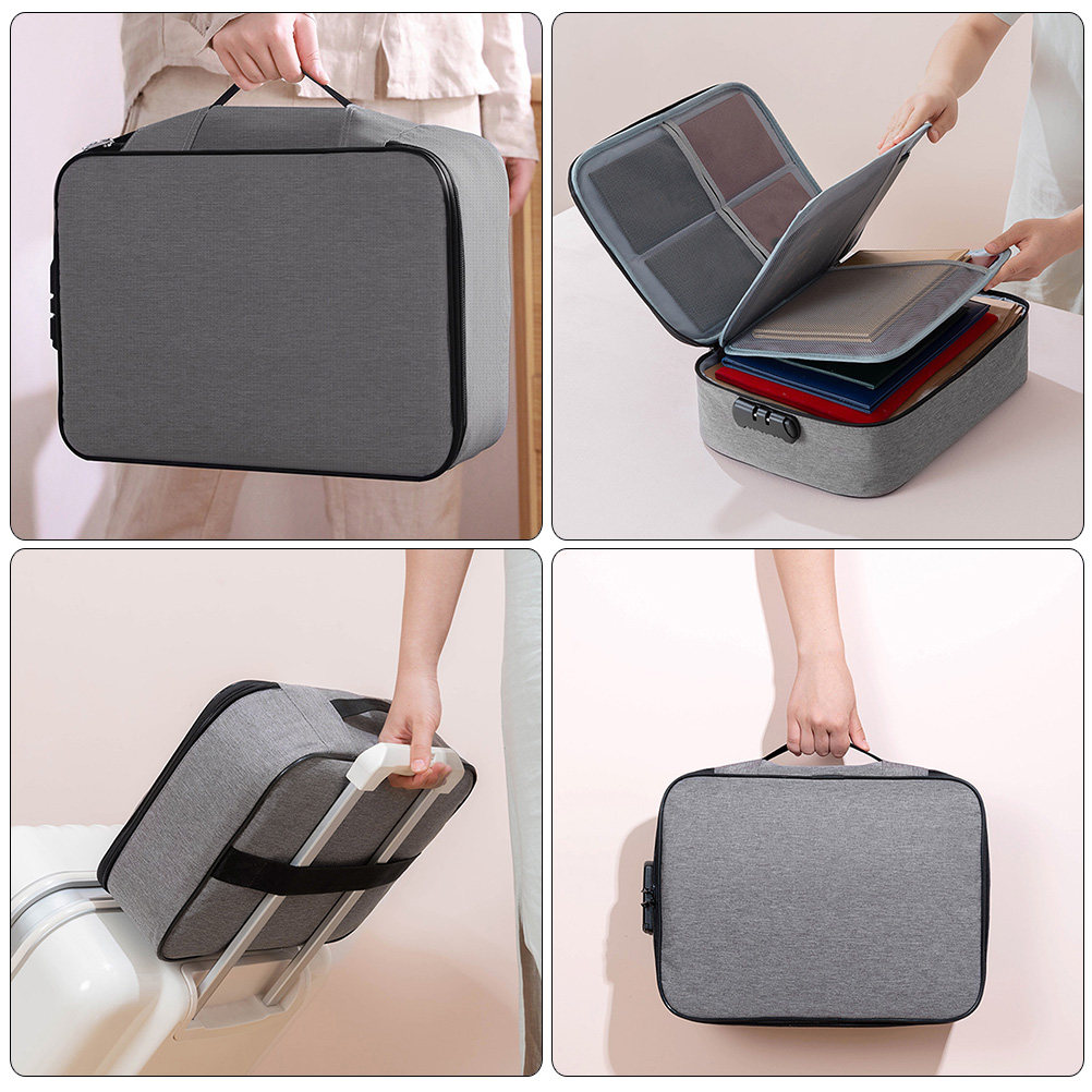 Portable Document Lock Box wit - Home Office Travel Document ulasan dan harga