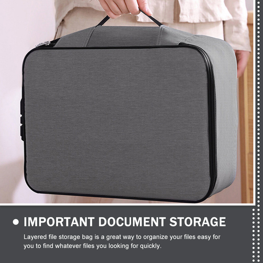 Portable Document Lock Box wit - Home Office Travel Document ulasan dan harga
