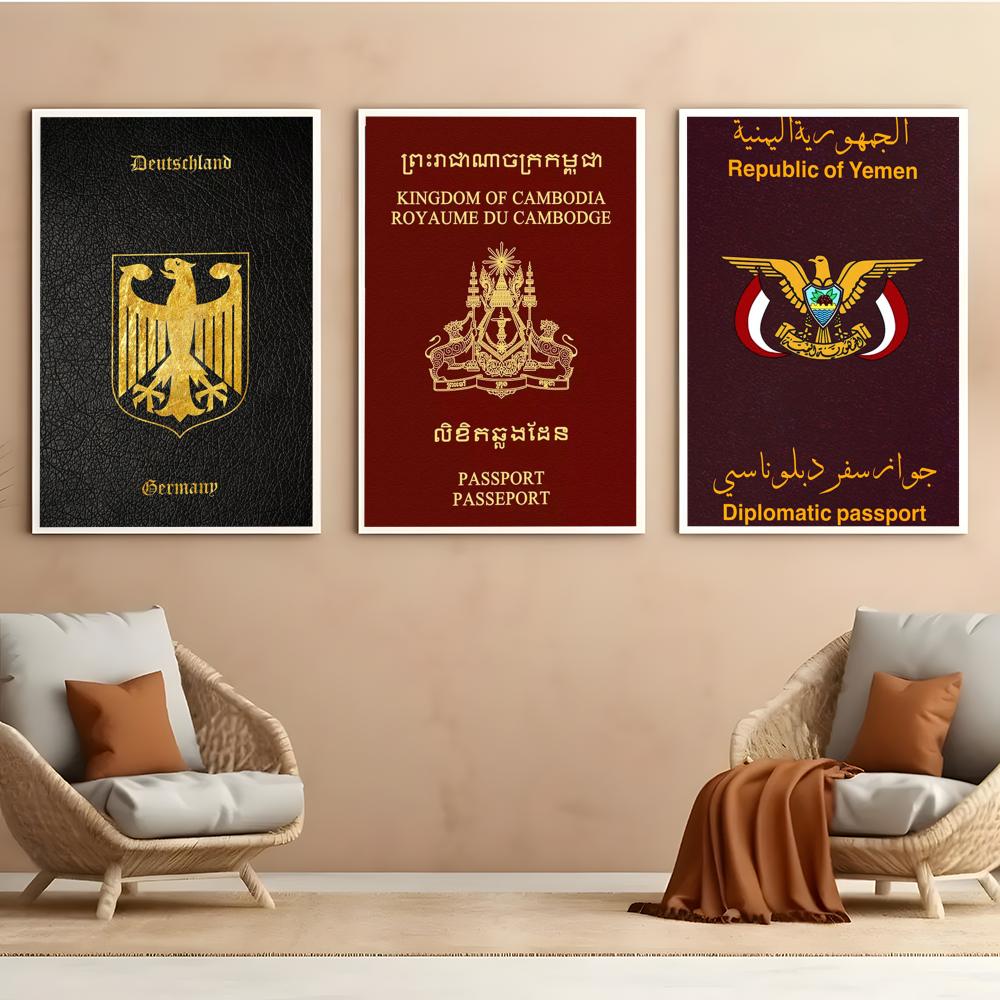 Deep Red-background Passports  - Home Office For Passport ulasan dan harga