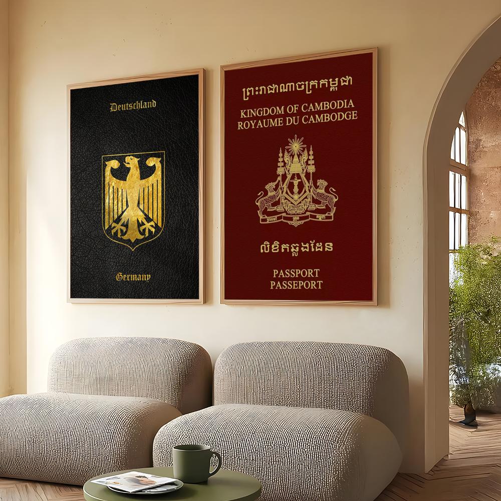 Deep Red-background Passports  - Home Office For Passport ulasan dan harga