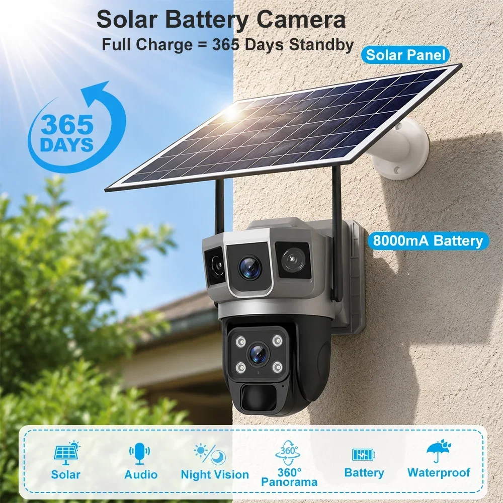 V380 4K 3 screens 4G Camera So - Home Office Zoom ulasan dan harga