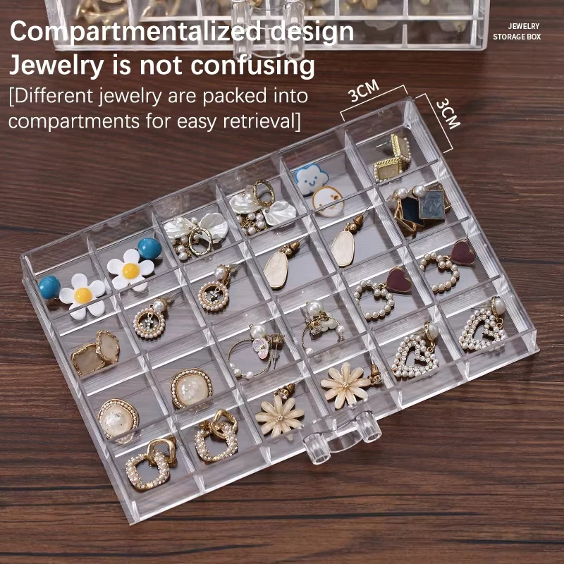 Transparent Jewelry Storage Bo - File Cabinet Drawer ulasan dan harga