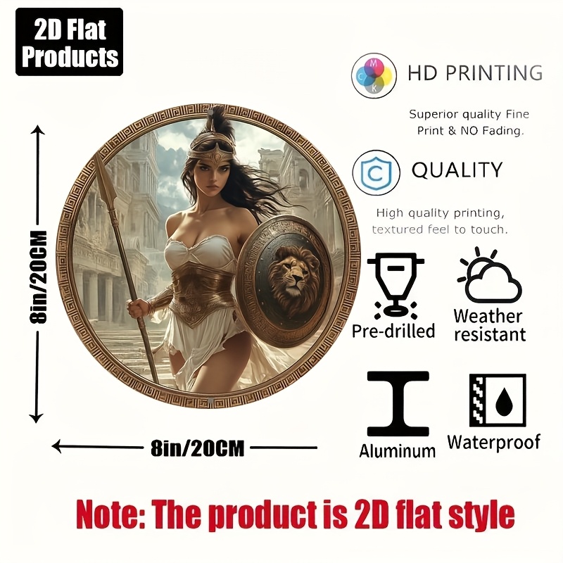 Vintage Greek Warrior Round Al - Home Office Kitchen ulasan dan harga