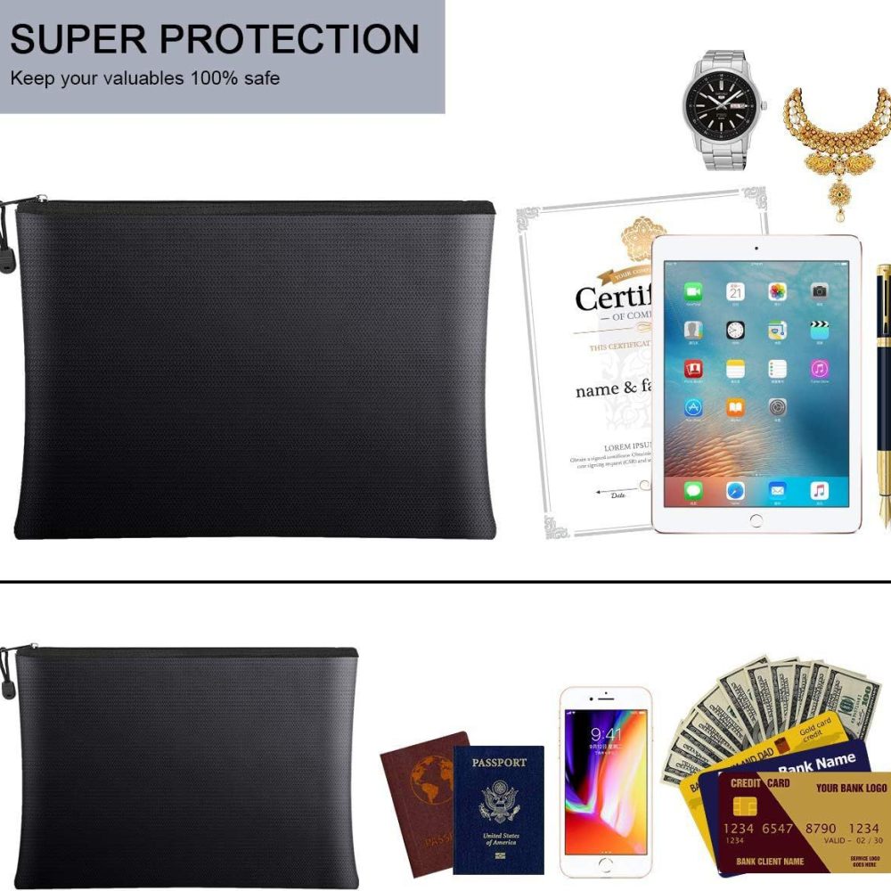 Fireproof Document Bag Waterpr - Home Office For Passport ulasan dan harga