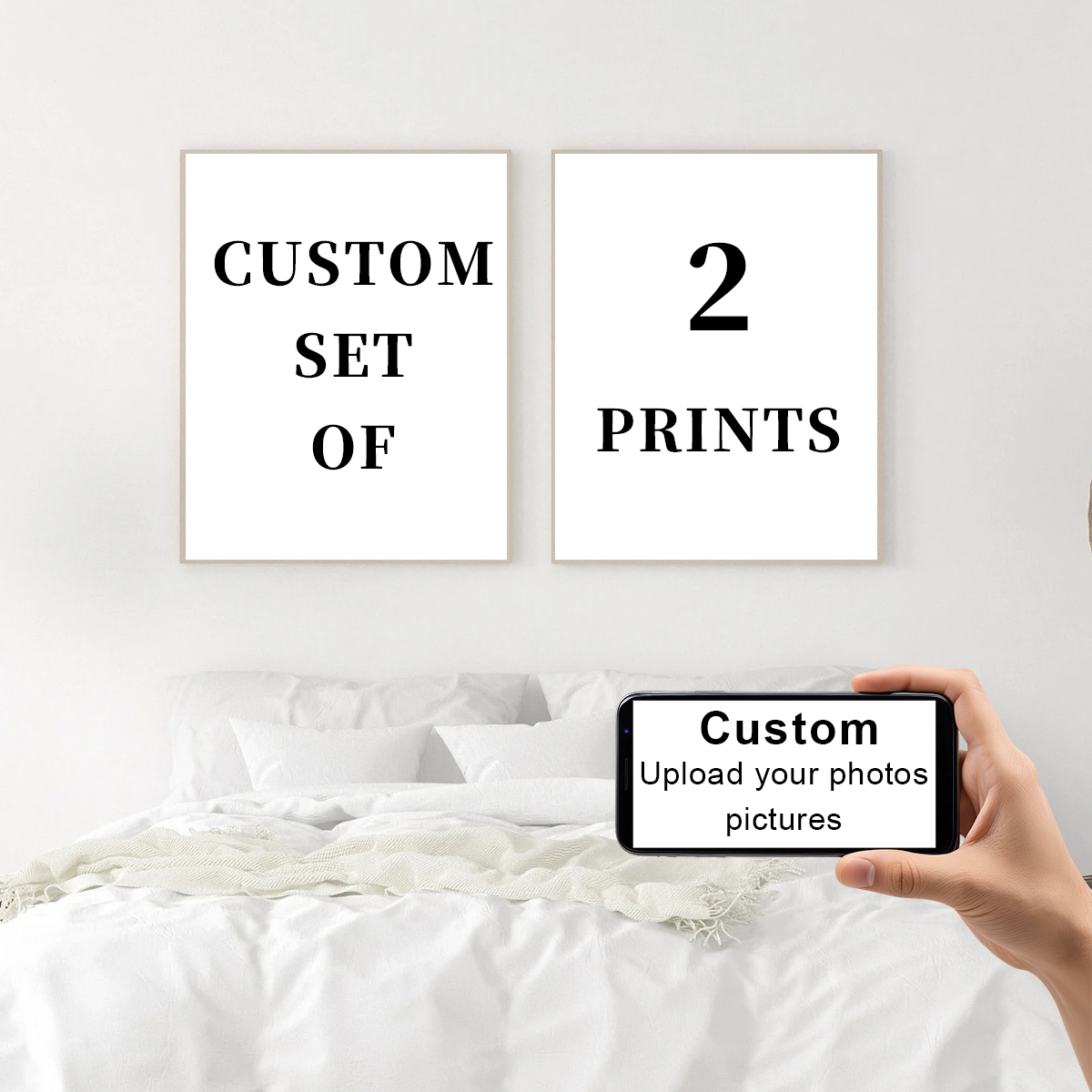 2pcs/set Custom Canvas Prints  - Home Office Photos ulasan dan harga