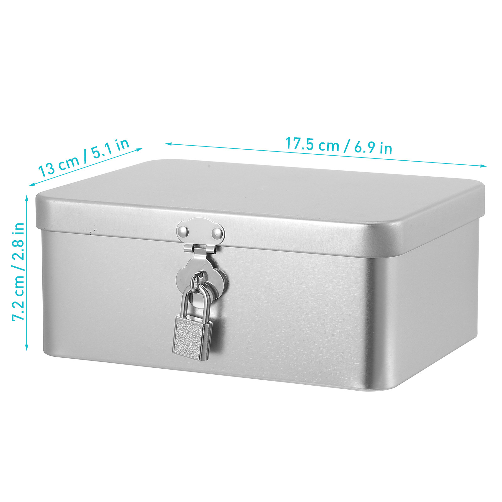 Tinplate Box Small Metal Stora - Home Office Industrial Design ulasan dan harga