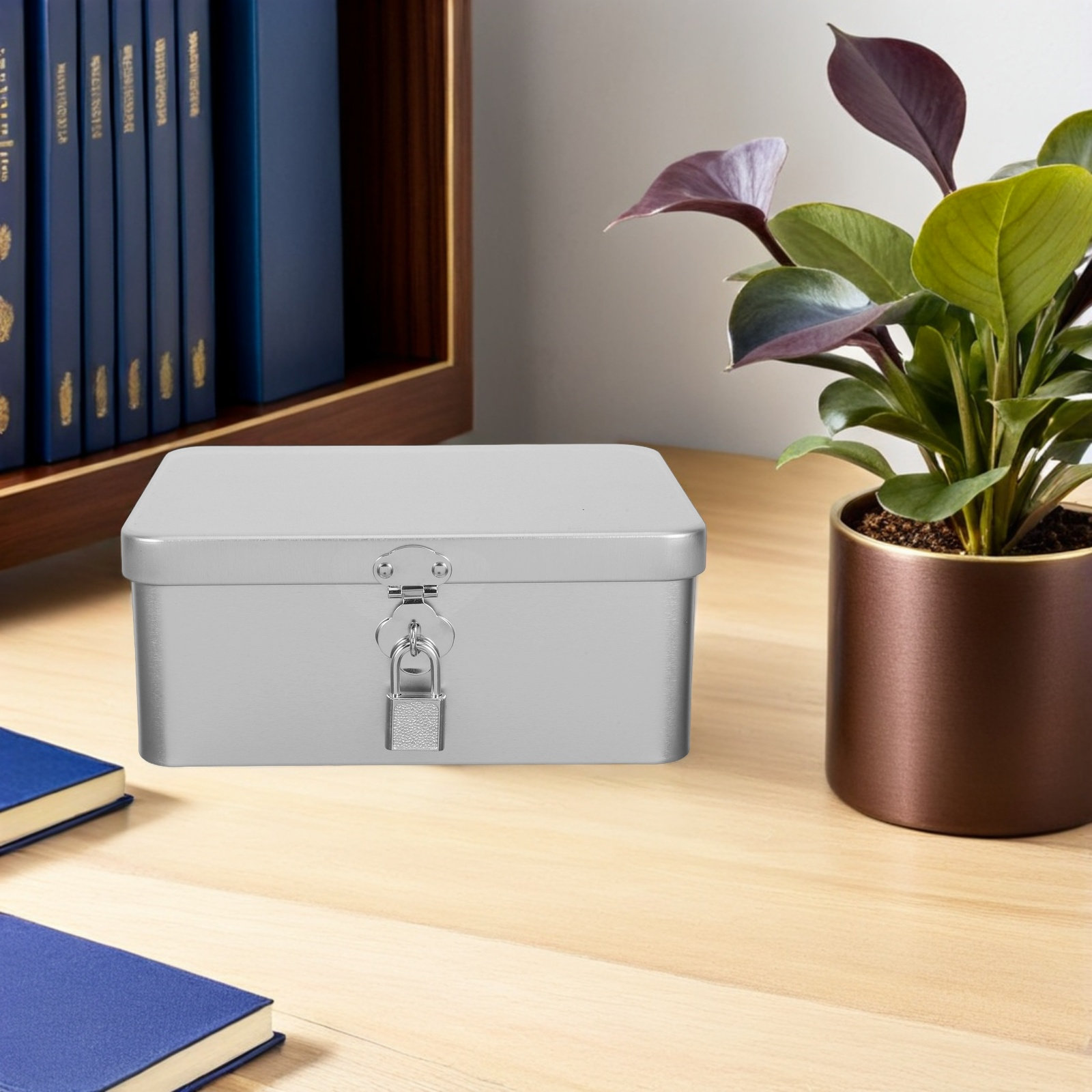 Tinplate Box Small Metal Stora - Home Office Industrial Design ulasan dan harga