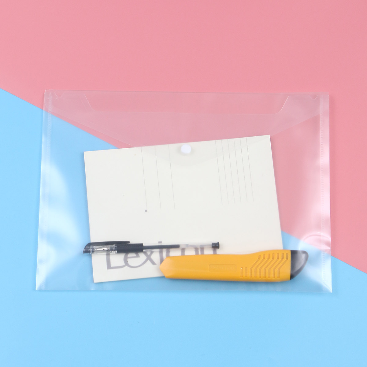 24Pcs Transparent Thickened PP - Home Office Travel Document ulasan dan harga