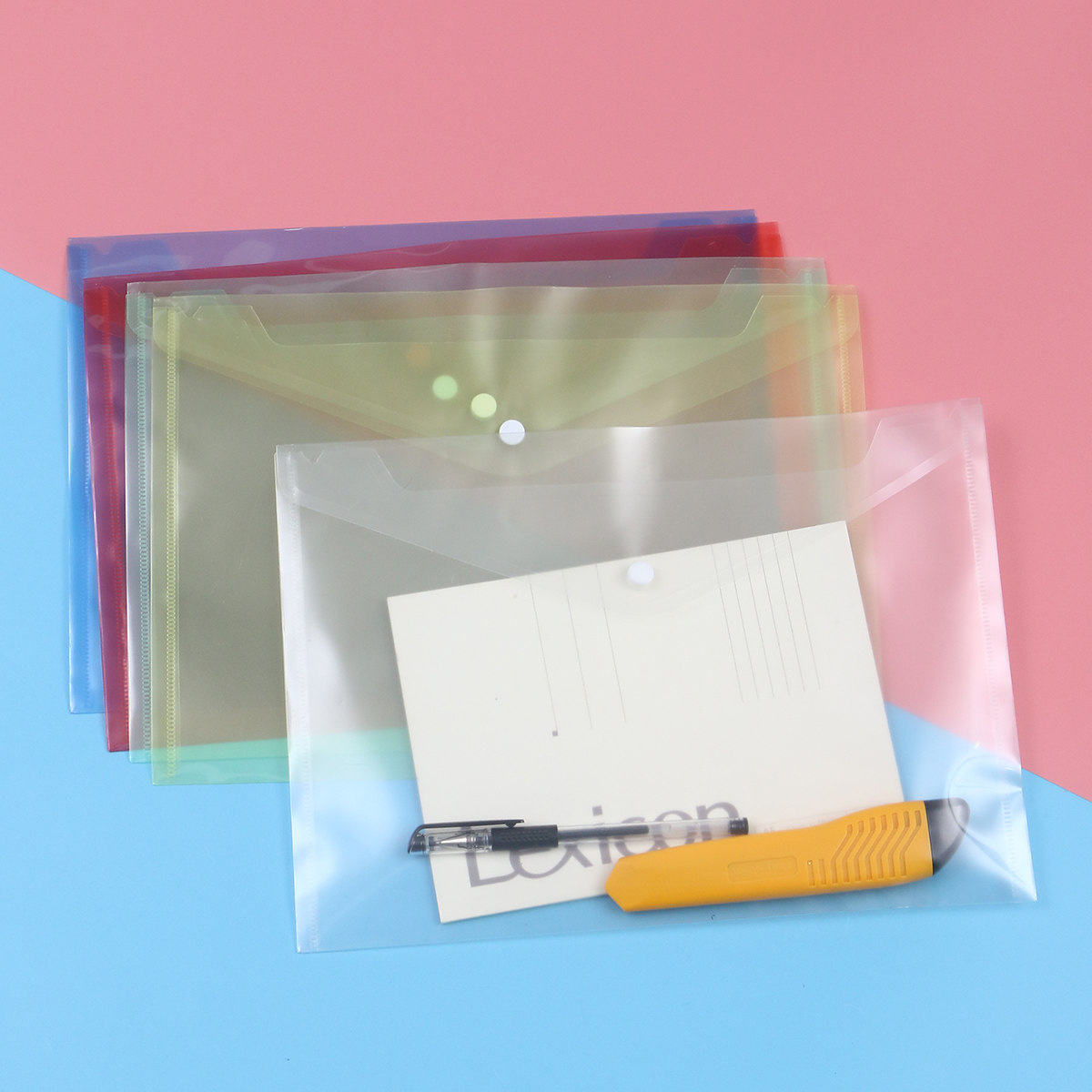 24Pcs Transparent Thickened PP - Home Office Travel Document ulasan dan harga