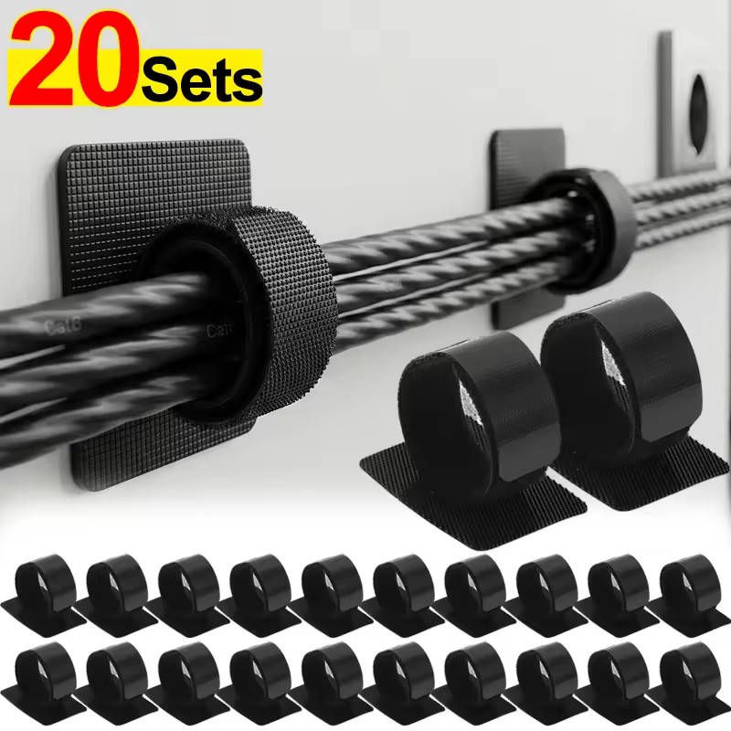 Adhesive Under Desk Cable Ties - Home Office Organization ulasan dan harga