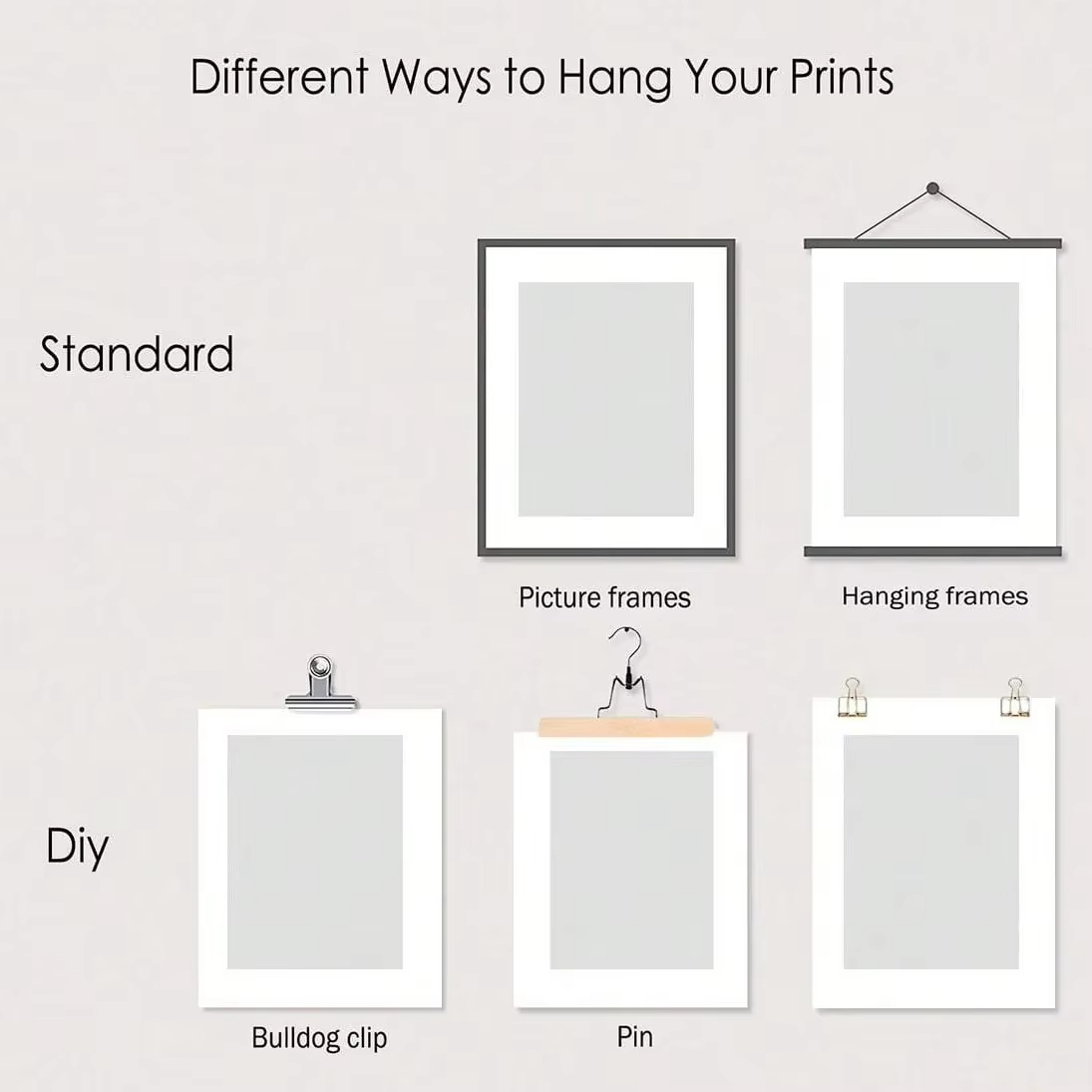 6pcs/set Custom Canvas Printin - Home Office Photos ulasan dan harga