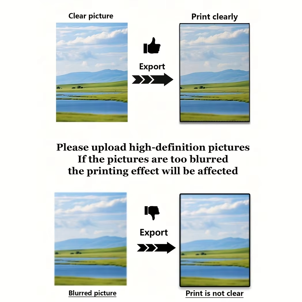 4pcs/set Custom Canvas Printin - Home Office Photos ulasan dan harga