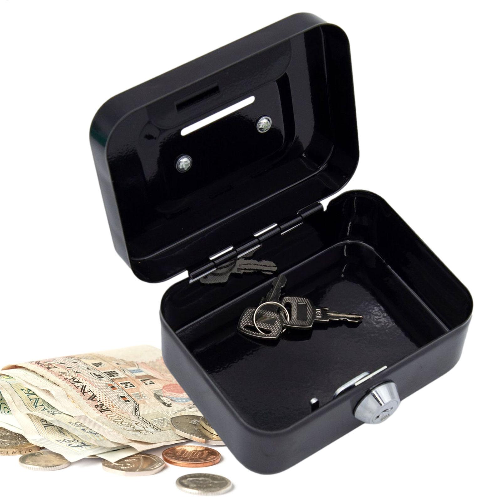 Mini Metal Safe Lock Box Porta - Home Office For Passport ulasan dan harga