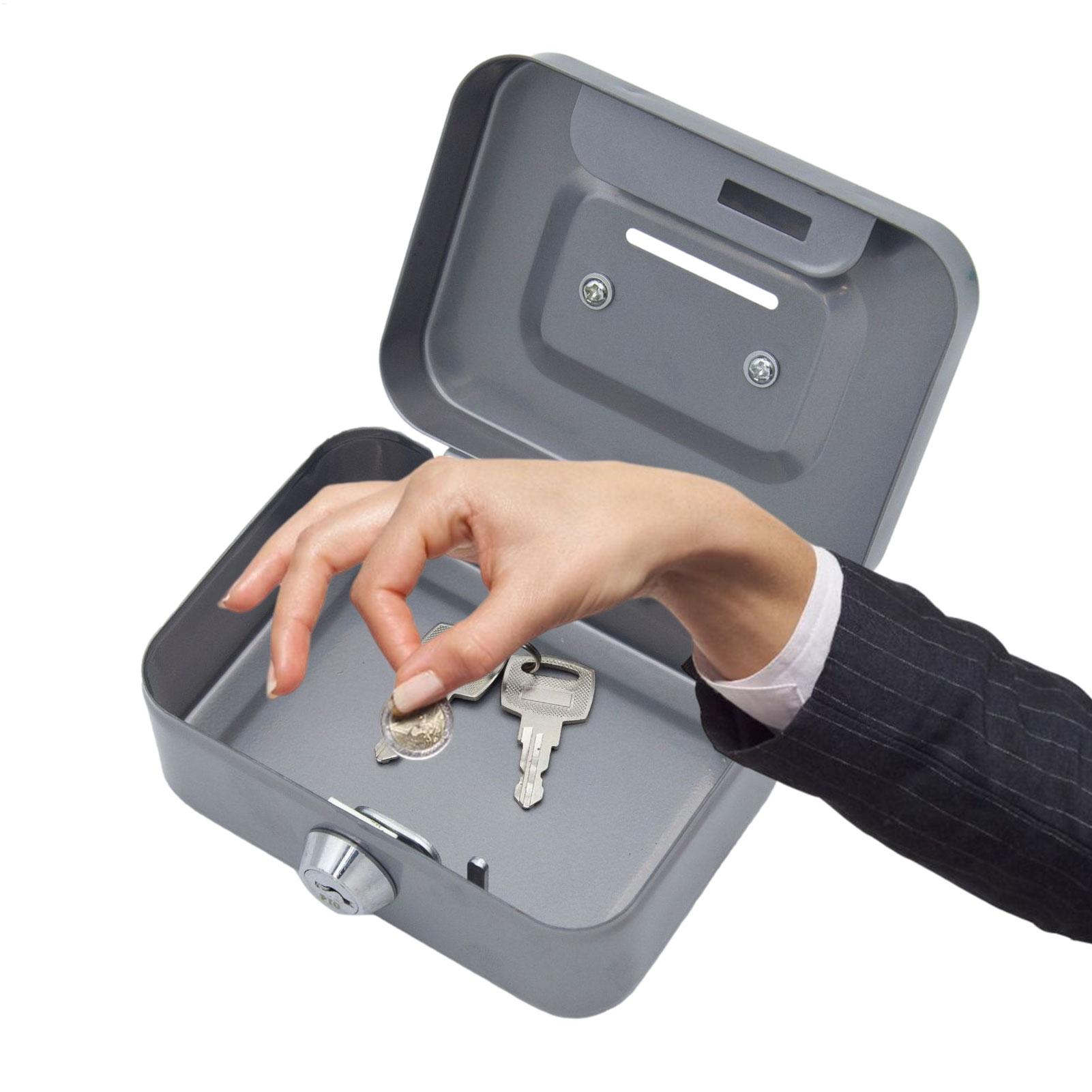 Mini Metal Safe Lock Box Porta - Home Office For Passport ulasan dan harga