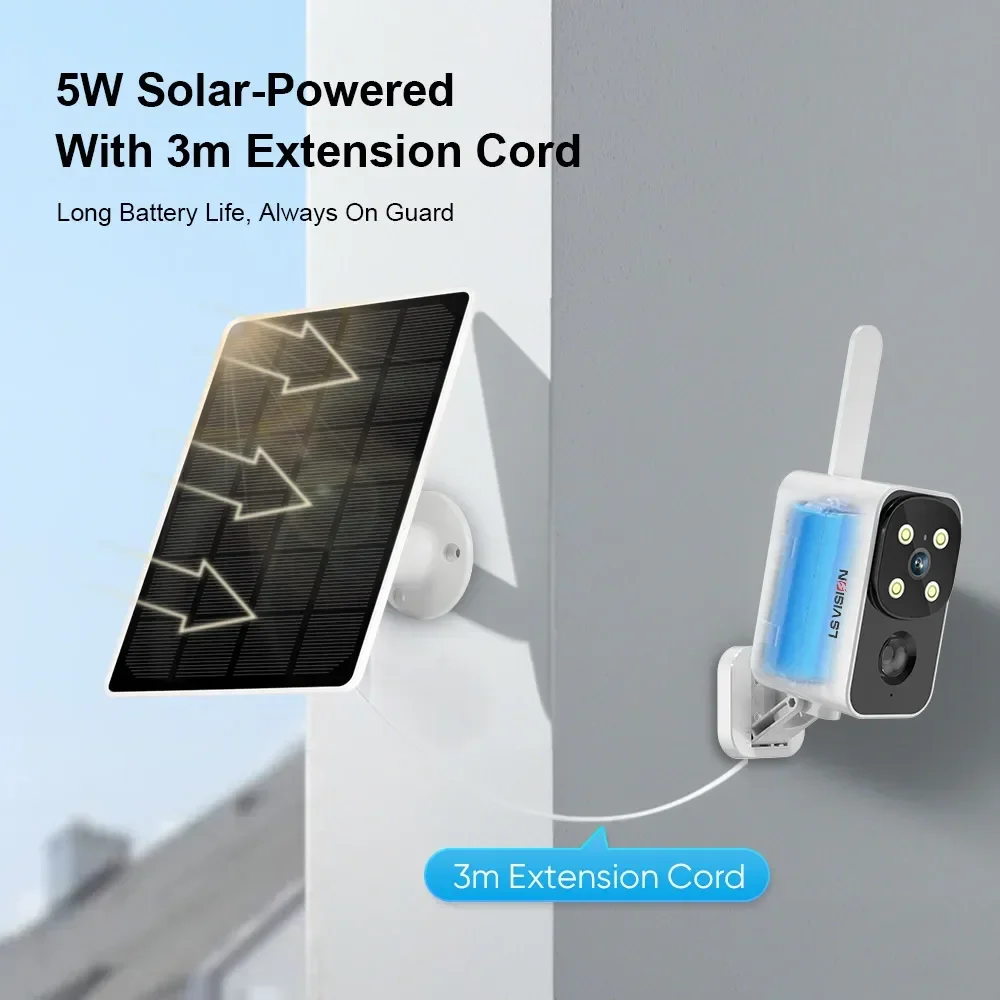 LS VISION Outdoor Solar Camera - Home Office Zoom ulasan dan harga