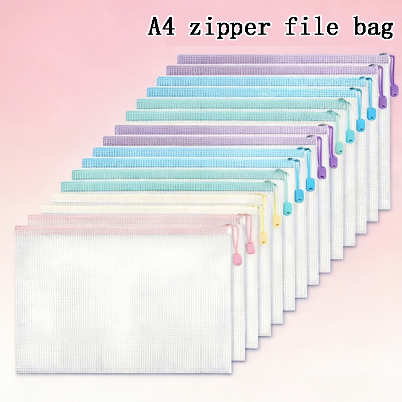 Macaron Colored Waterproof A4  - Home Office Travel Document ulasan dan harga