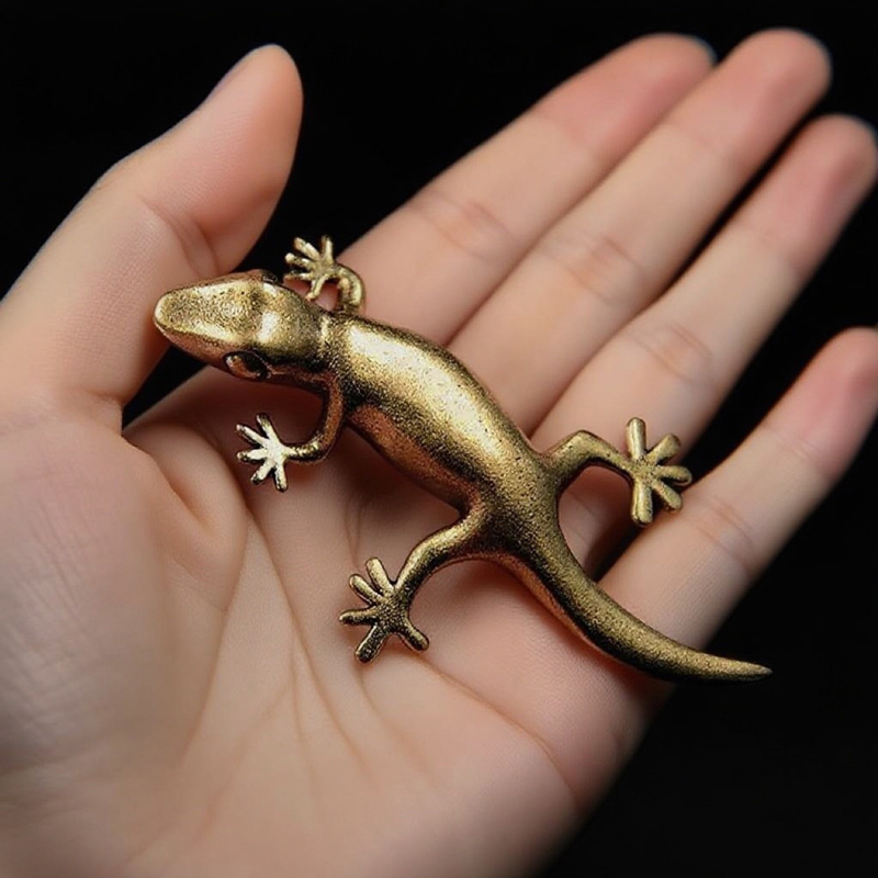 Handmade Bronze Retro Gecko Li - Home Or Office Use ulasan dan harga