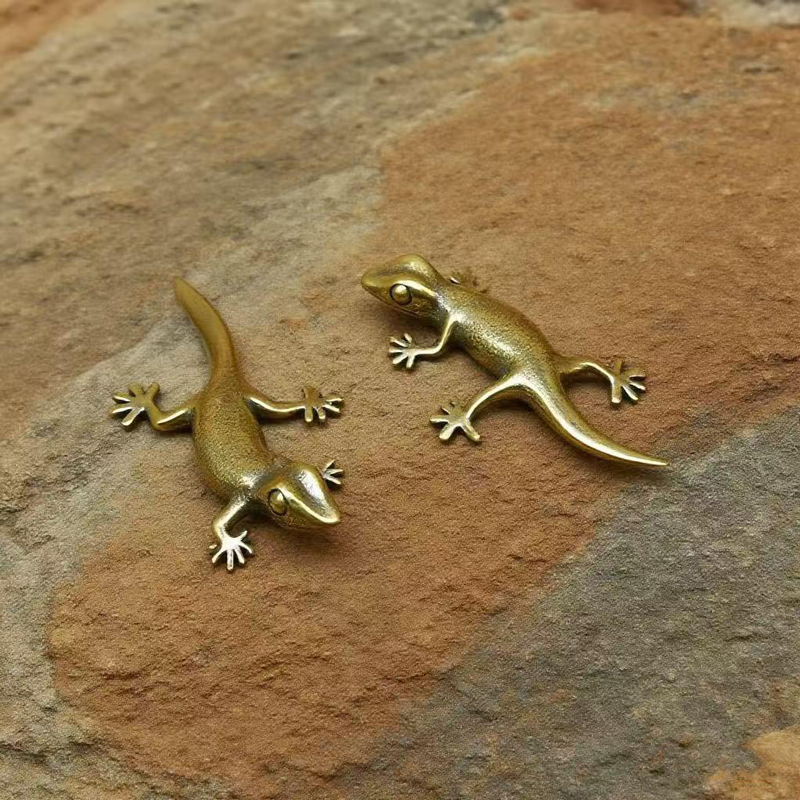 Handmade Bronze Retro Gecko Li - Home Or Office Use ulasan dan harga