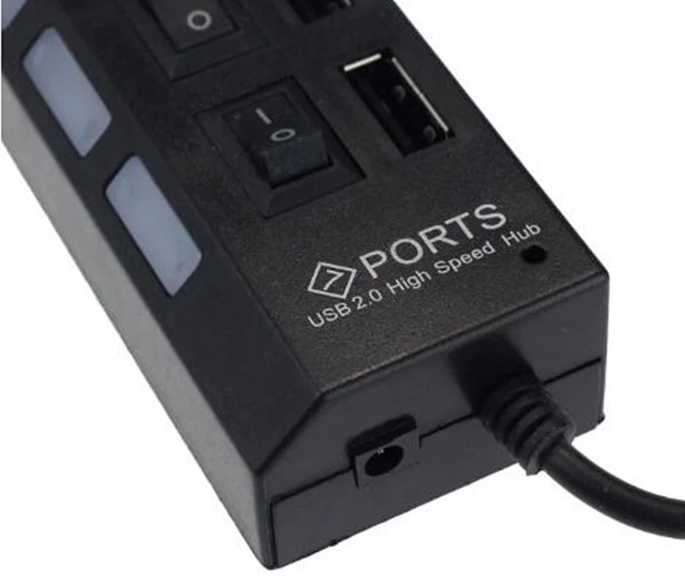 7 Port USB 2.0 Hub Splitter Fo - Home Or Office Use ulasan dan harga