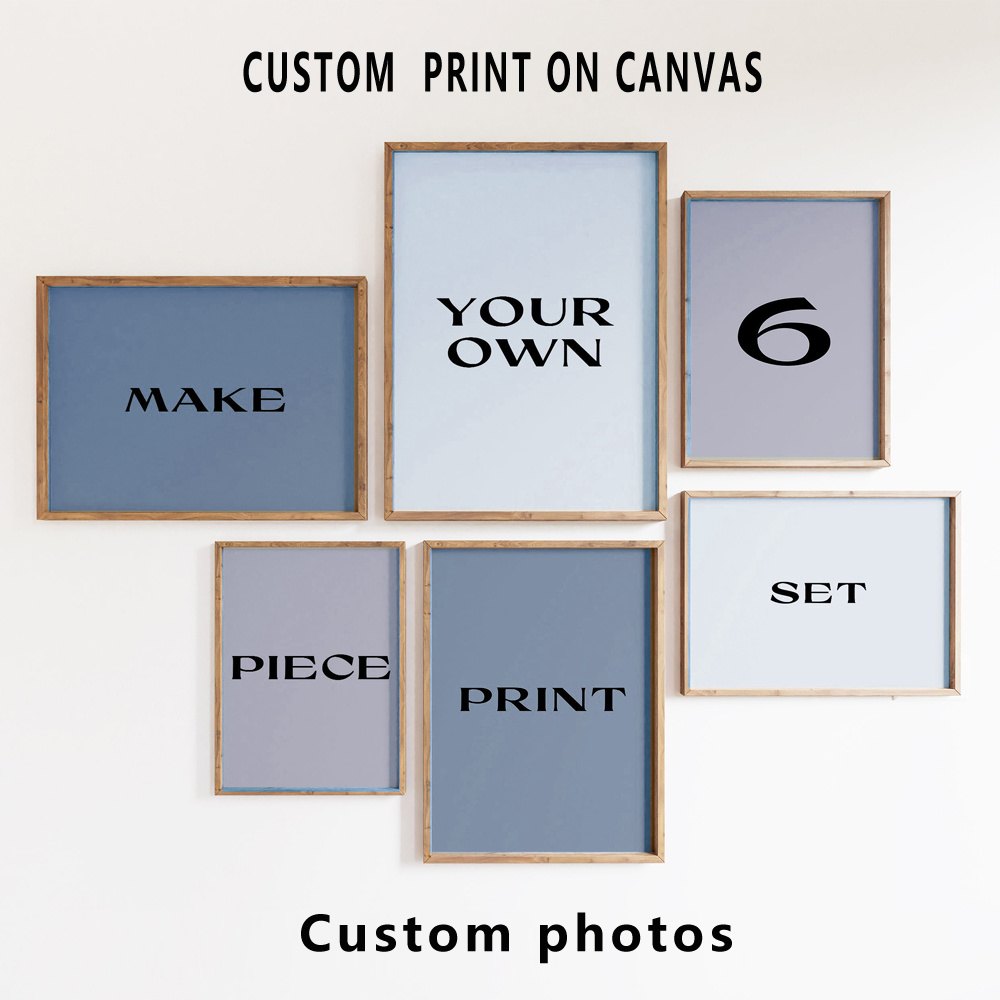 6pcs/set Custom Canvas Prints  - Home Office Photos ulasan dan harga
