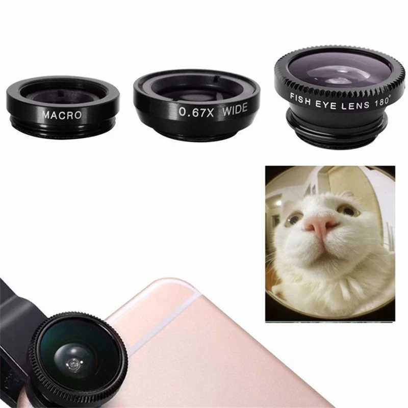 3in1 Fisheye Wide Angle Micro  - Home Office Zoom ulasan dan harga