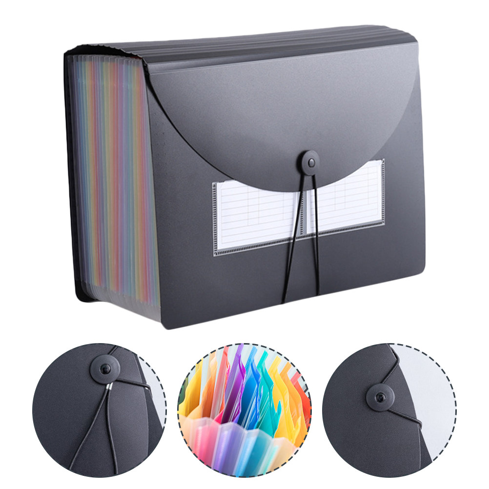 Rainbow Accordion File Folder  - Home Office Travel Document ulasan dan harga