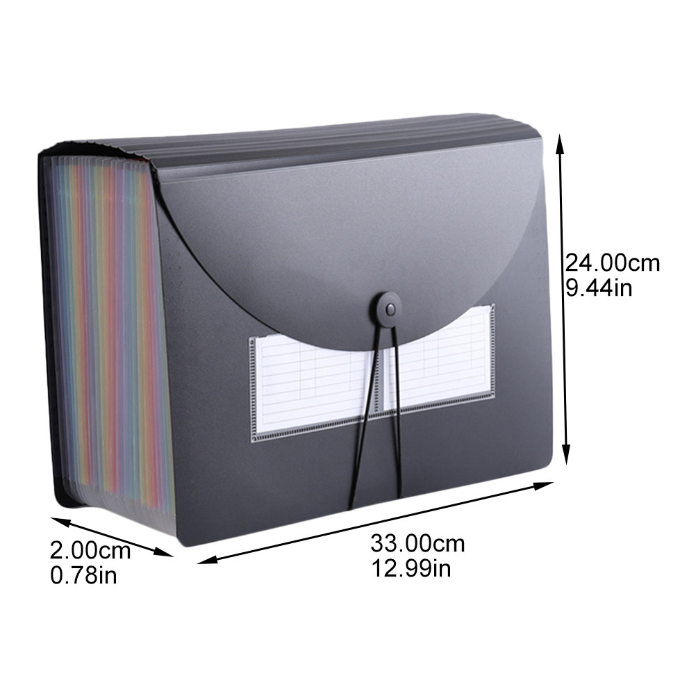 Rainbow Accordion File Folder  - Home Office Travel Document ulasan dan harga