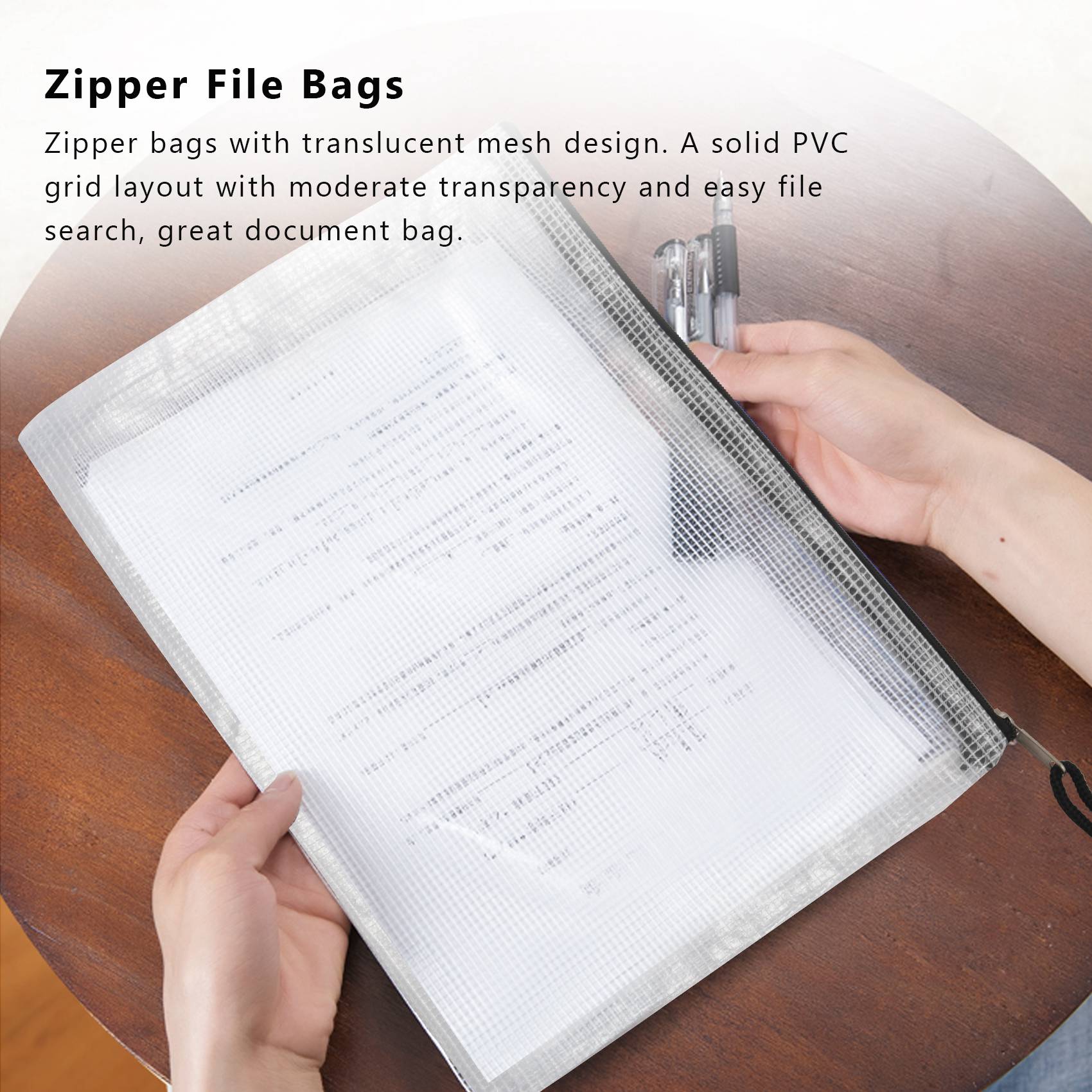 20Pcs B5 Zipper Document Pouch - Home Office Travel Document ulasan dan harga